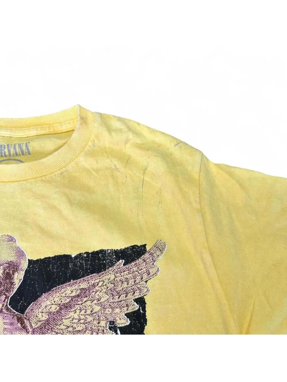NIRVANA In Utero Yellow Angel Tee - Small